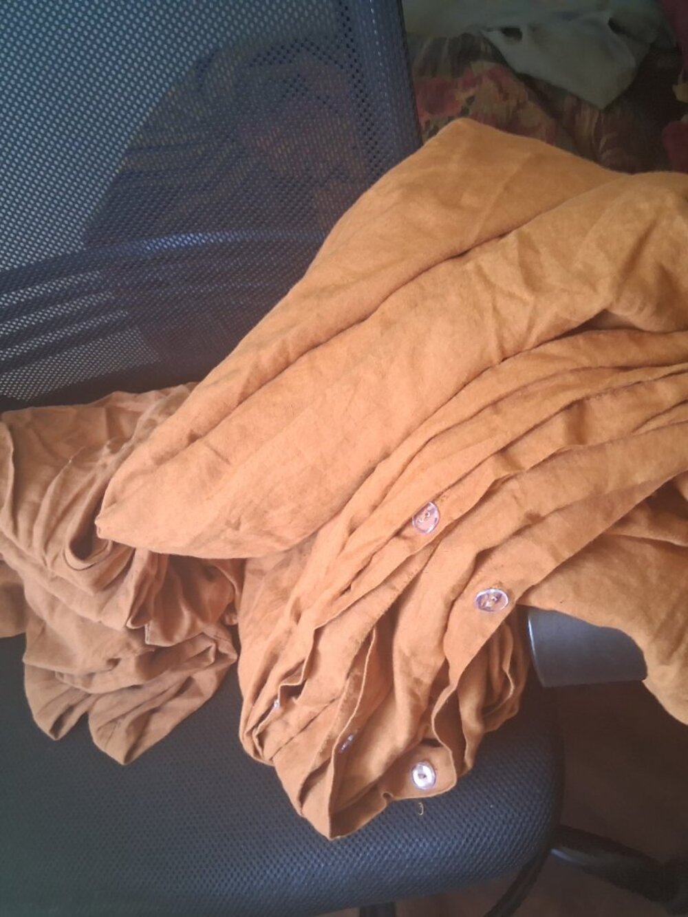 Bed Threads RUST F/Q Rust 100% Flax Linen Duvet Cover Set. 2 Euro Shams
